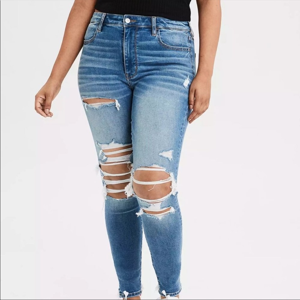 AEO Super High Rise Jeggings